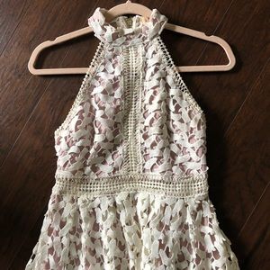 asos white cut out dress